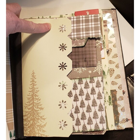 Hand Made Winter Themed Junk Journal *Includes 10 pc NEW JEWELRY* Women Girls - Picture 12 of 16